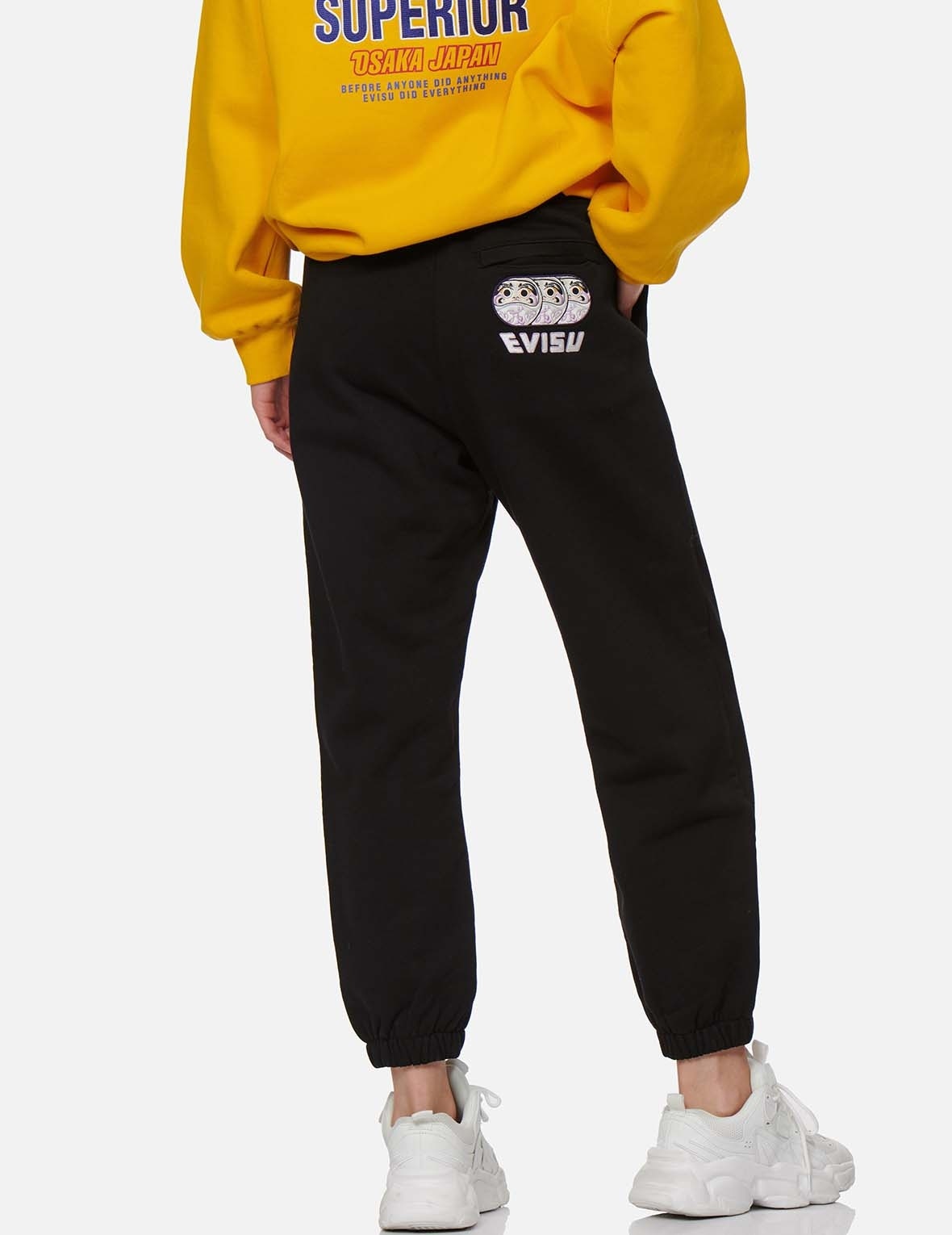 KOKESHI DARUMA EMBROIDERED SWEATPANTS - 3