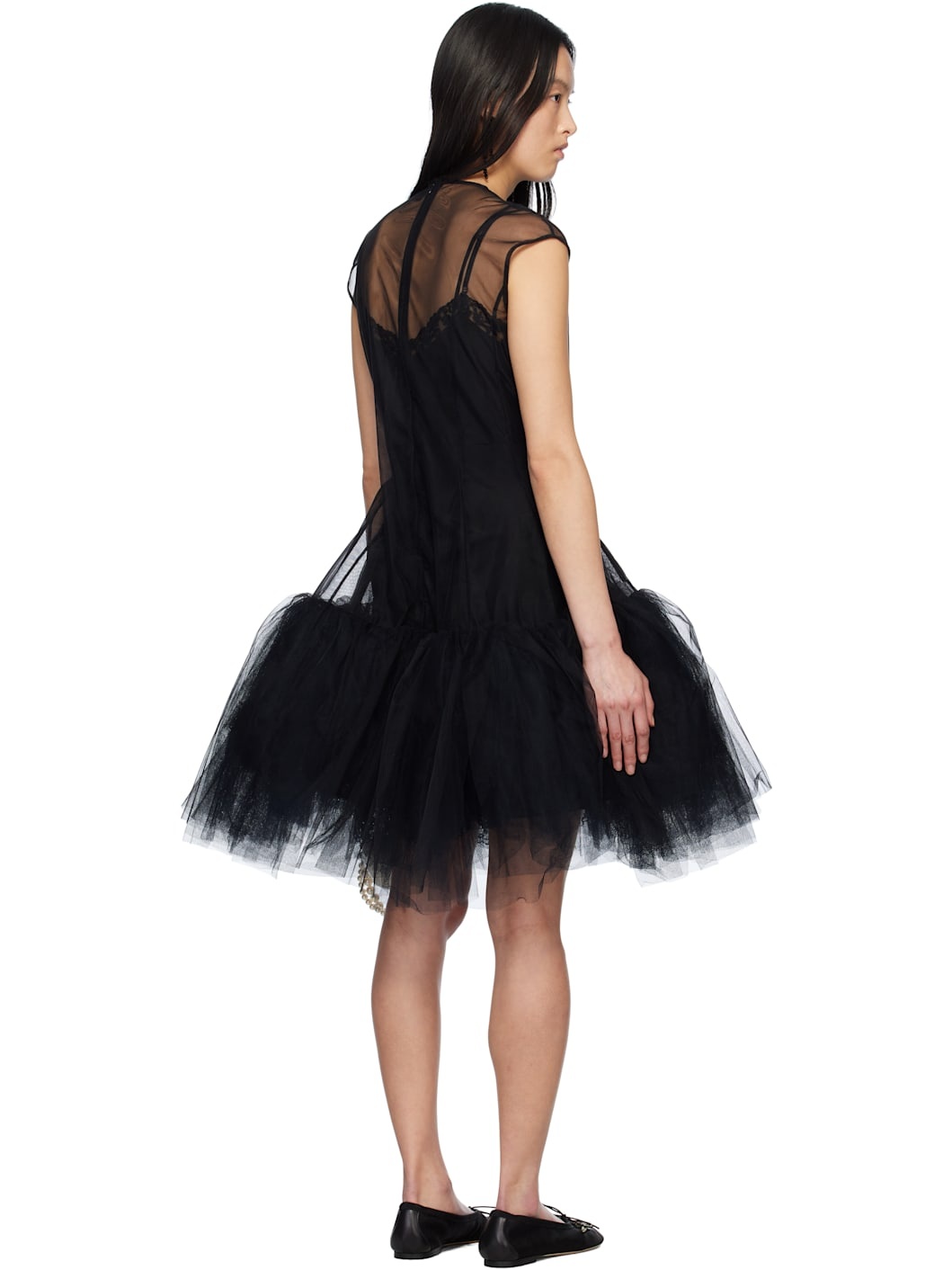 Black Sleeveless Ballet Tutu Minidress - 3