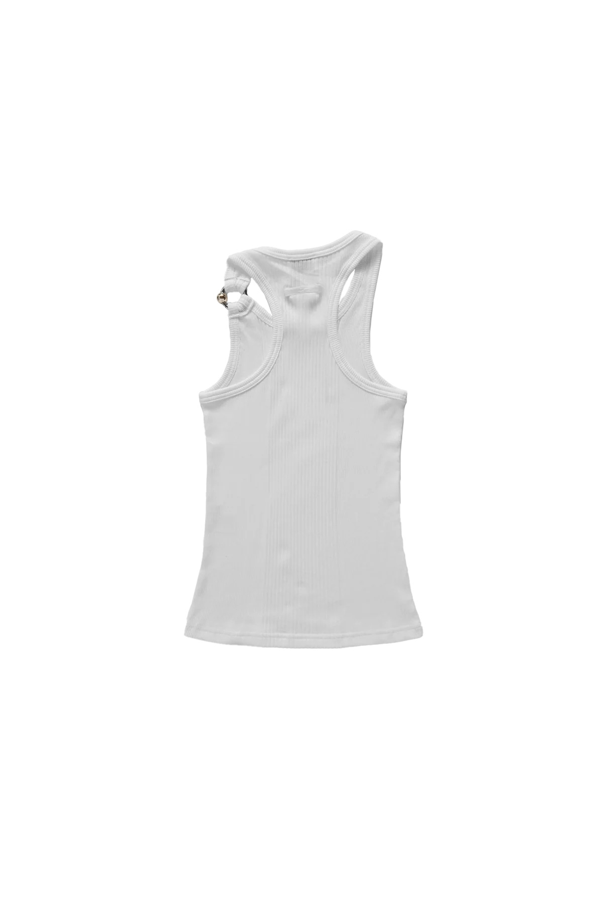 Jean Paul Gaultier 'The Piercing' Detail Tank Top White - 2