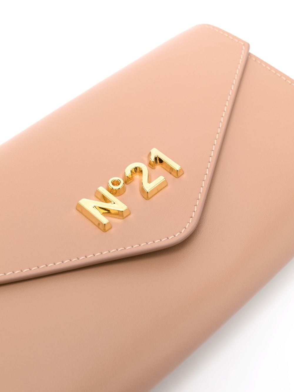 logo-lettering leather shoulder bag - 4