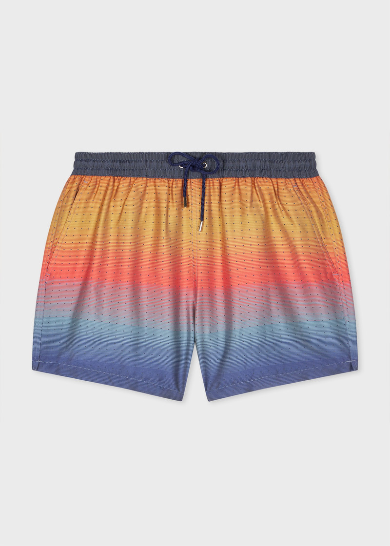 Ombre 'Artist Stripe' Swim Shorts 1