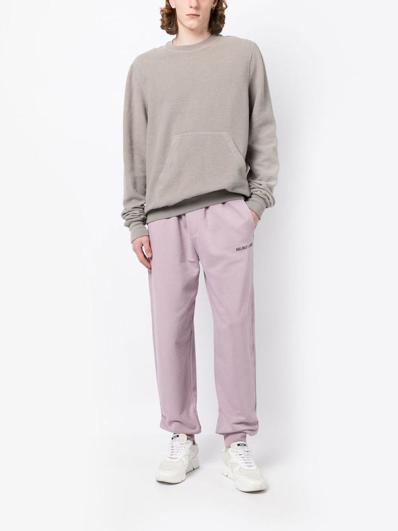 Helmut Lang logo-print tapered track pants outlook