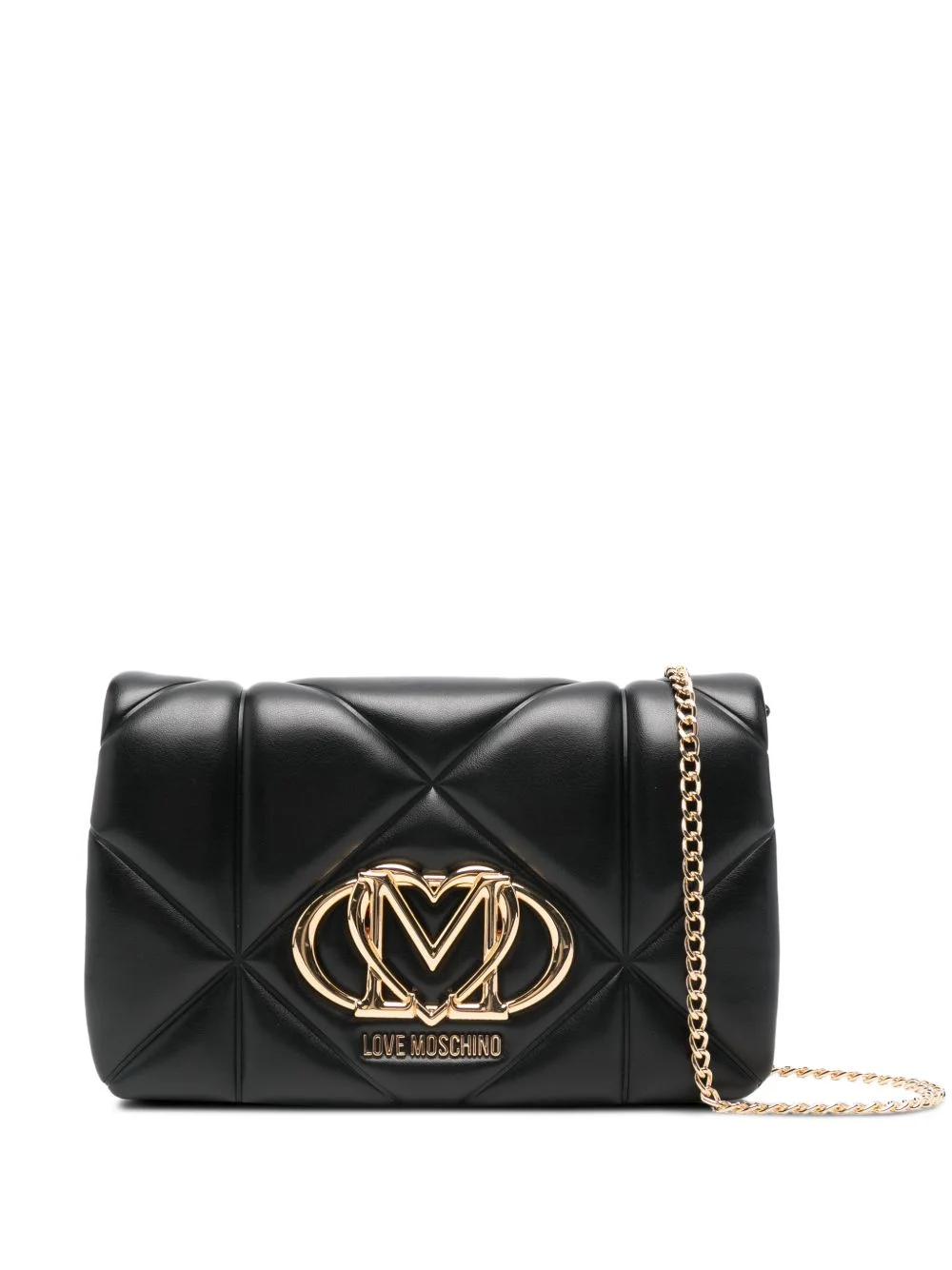 quilted chain cross body bag - 1