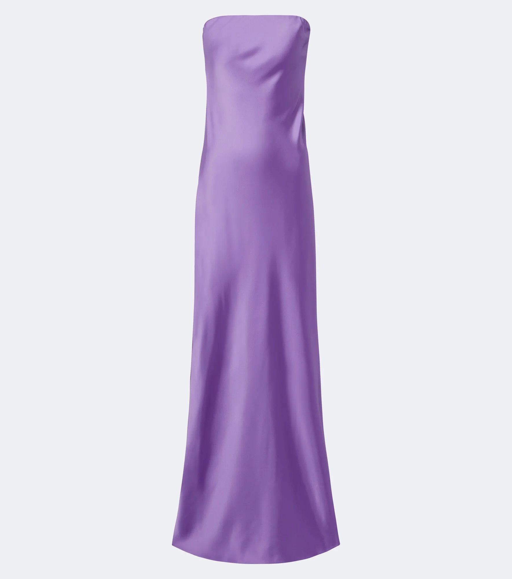 Strapless satin gown - 1