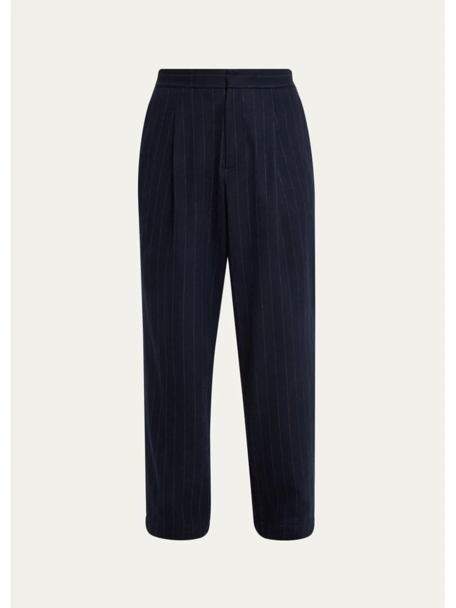 Men's Brushed Jersey Wool-Cashmere Joggers - 1