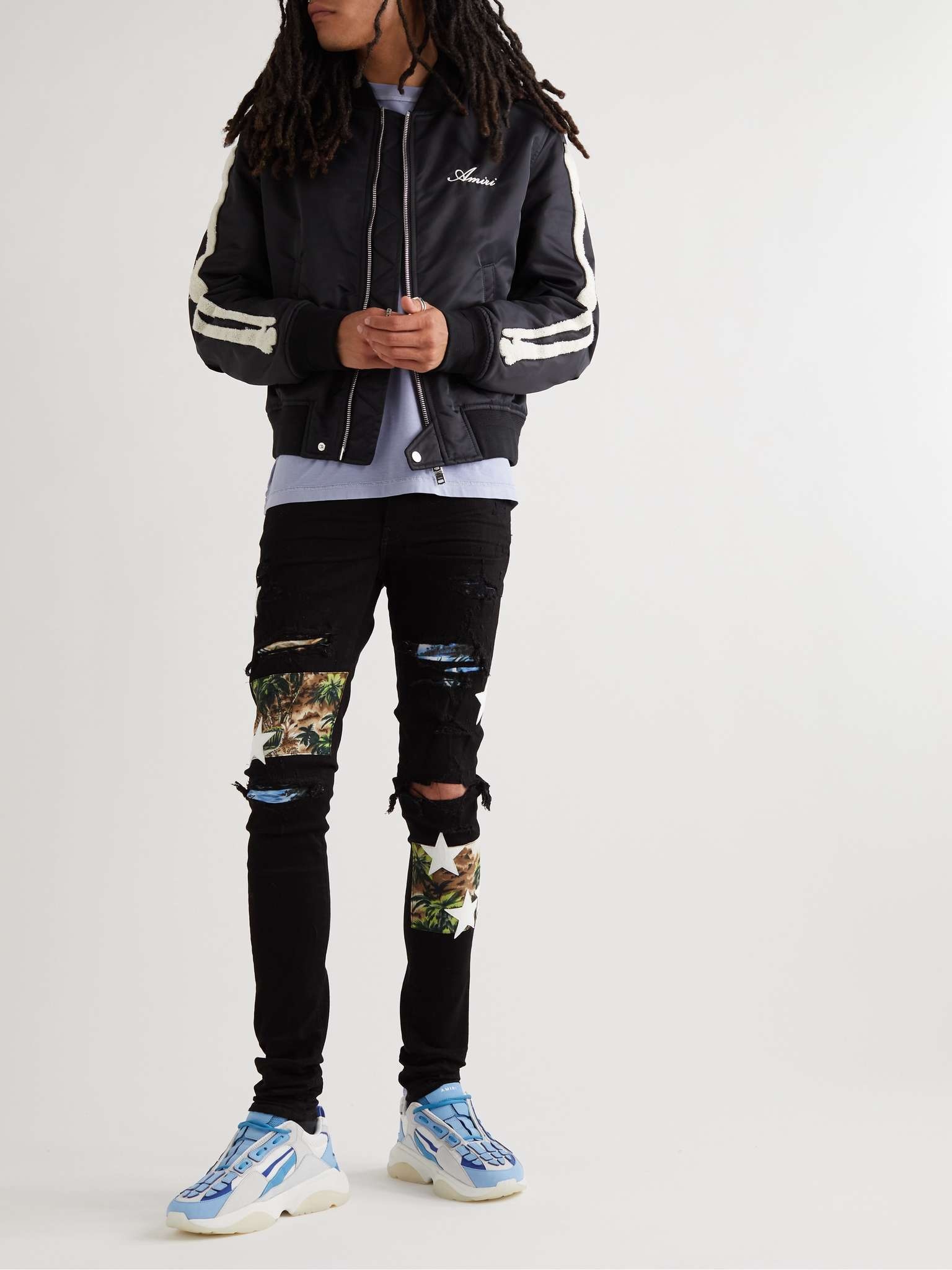 Bone Runner Nubuck-Trimmed Mesh Sneakers - 2