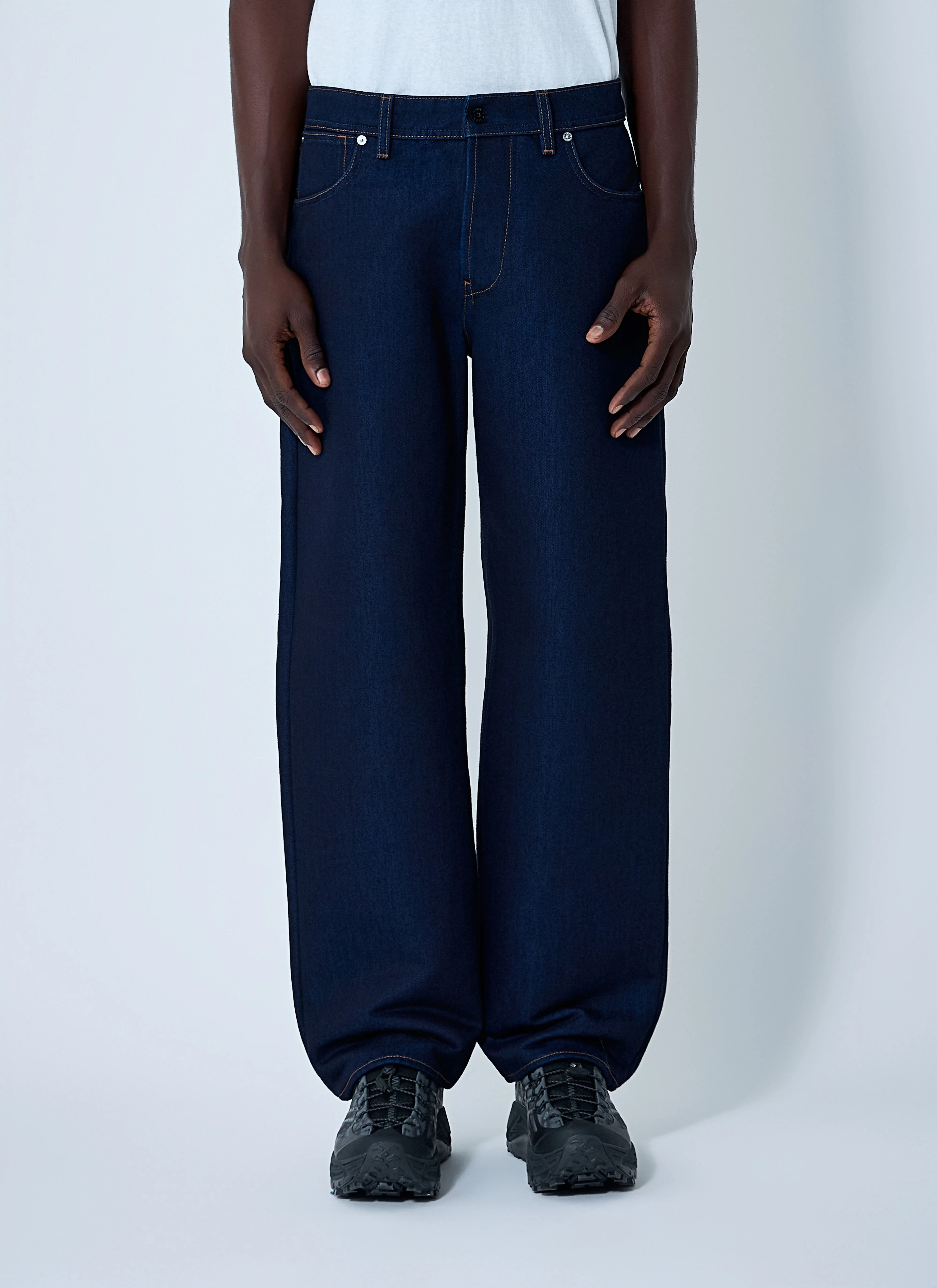 Logo Patch Denim Jeans - 1