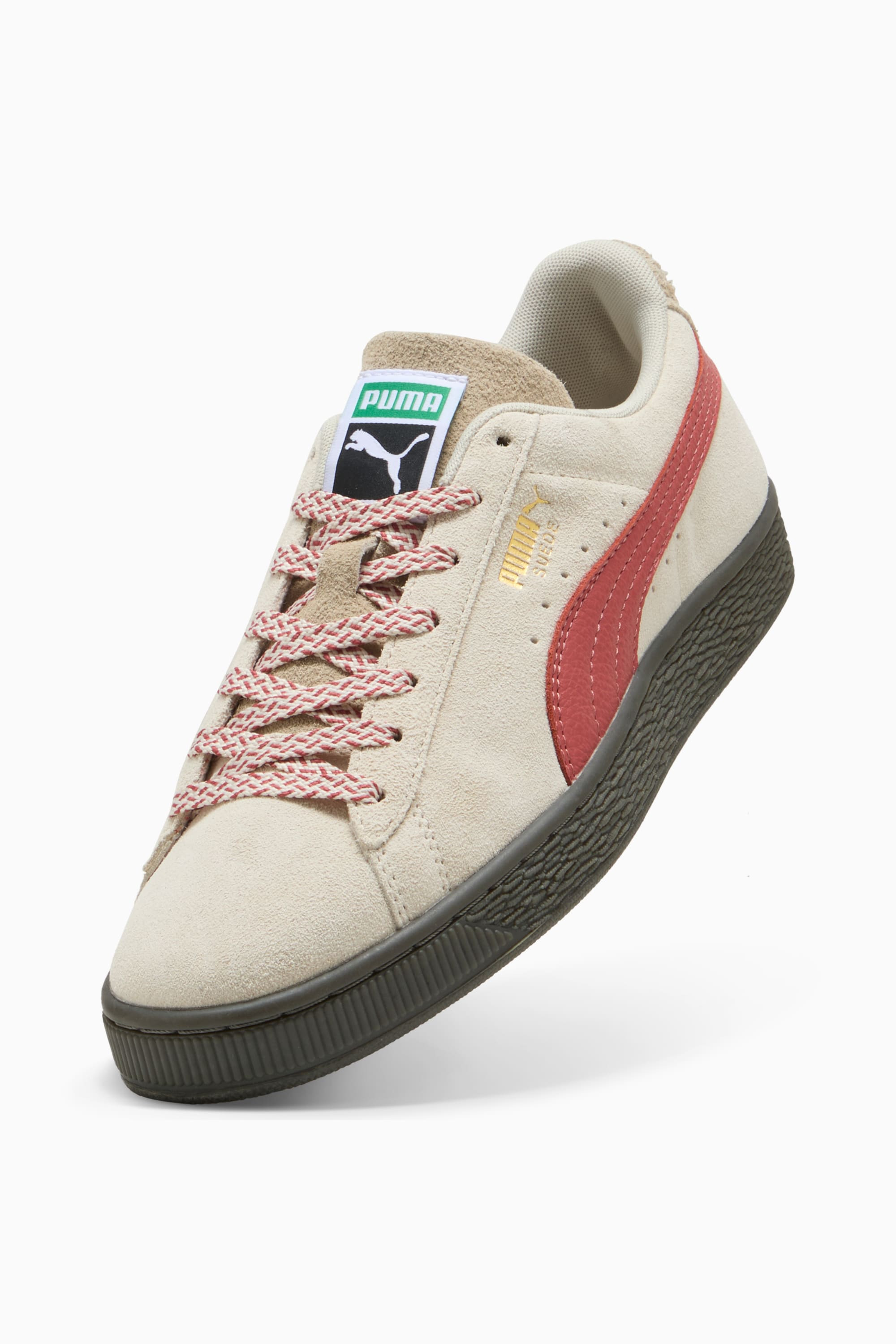 Suede Fuzzy Sneakers - 8