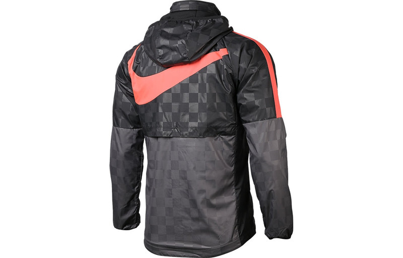 Nike Nike Liverpool F.C. AWF Soccer/Football Zipper Sports Plaid Hooded Jacket Black CZ3346-012 outlook