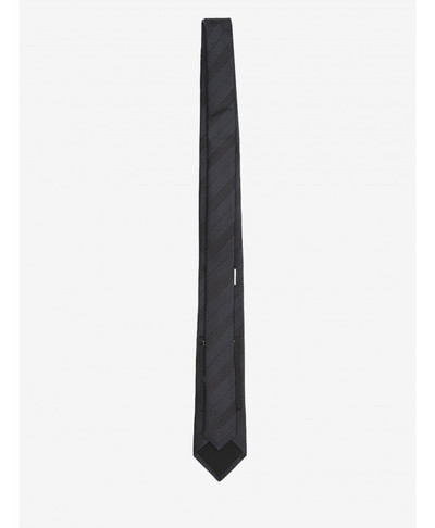 SAINT LAURENT Striped tie in silk outlook