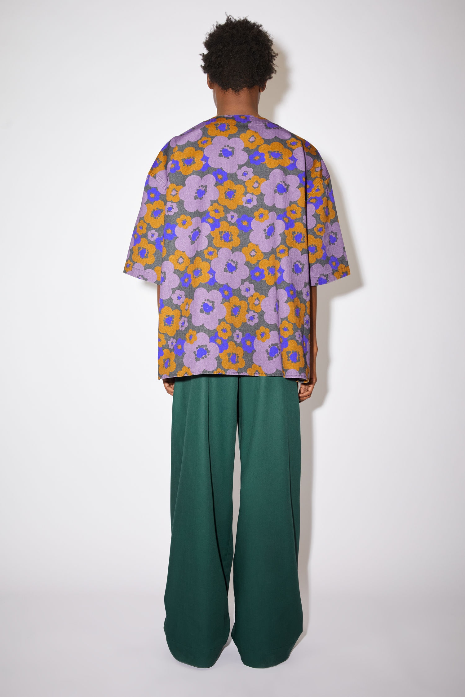 Short sleeve shirt - Purple/brown - 3