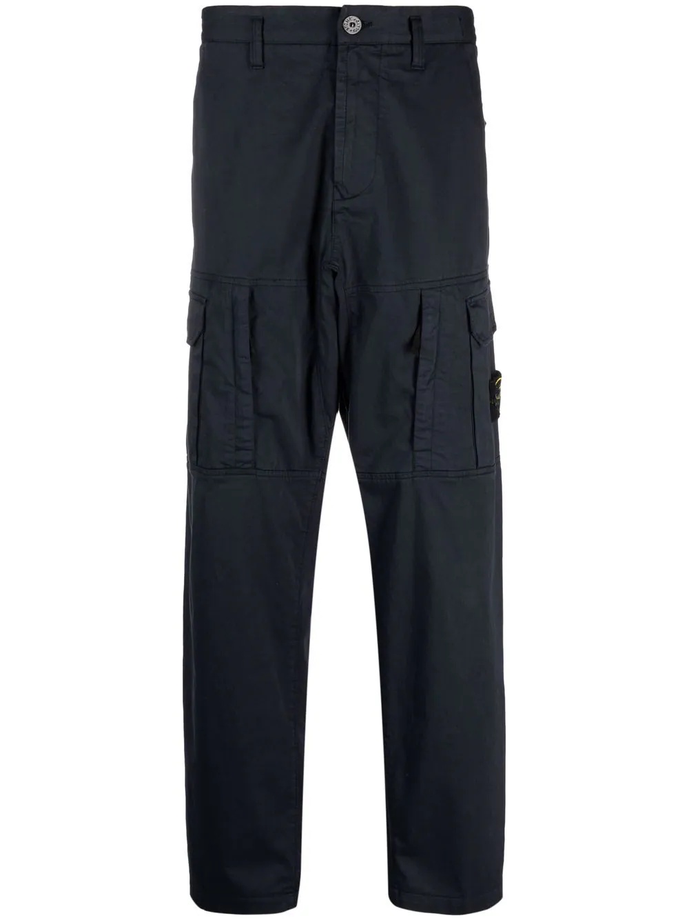 compass badge cargo trousers - 1