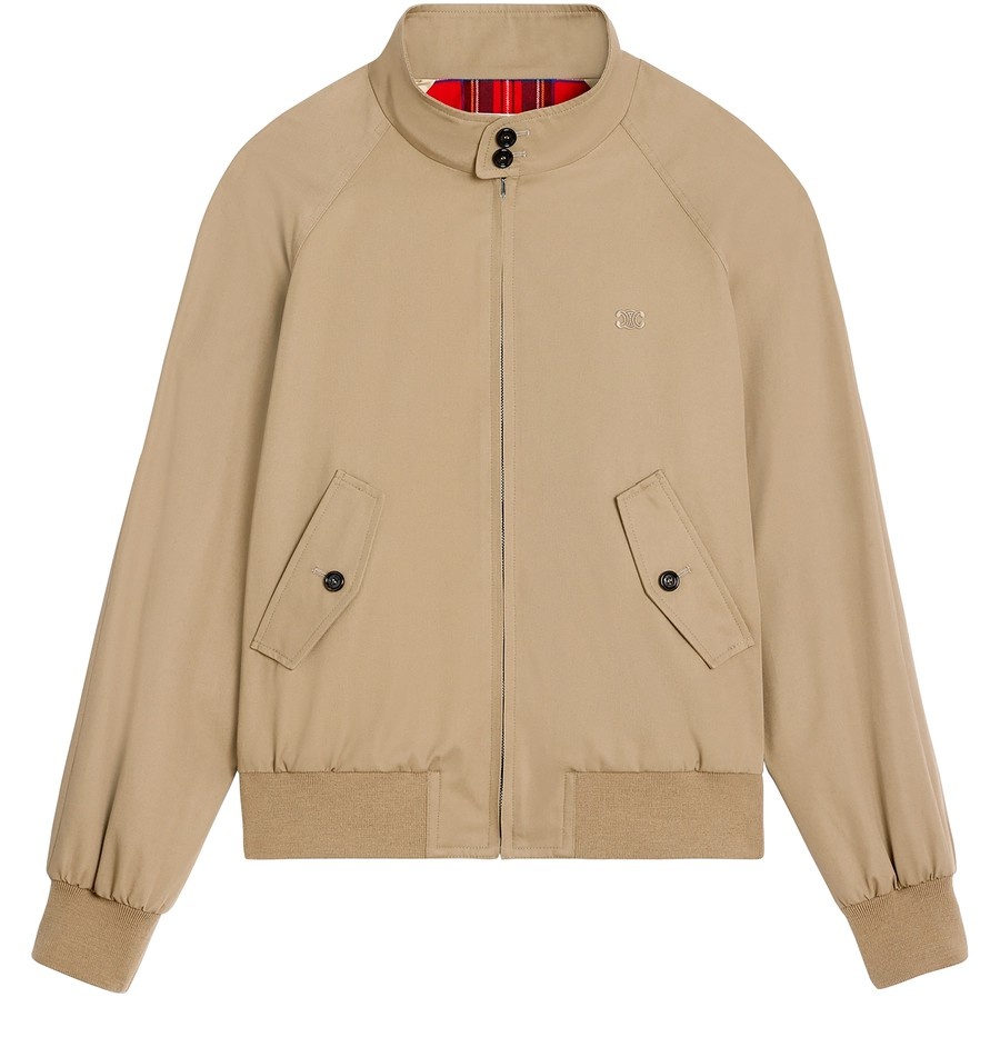 ブルゾン Celine Baja Jacket CELINE HOMME Printed Leather Hooded Blouson Jacket for Men
