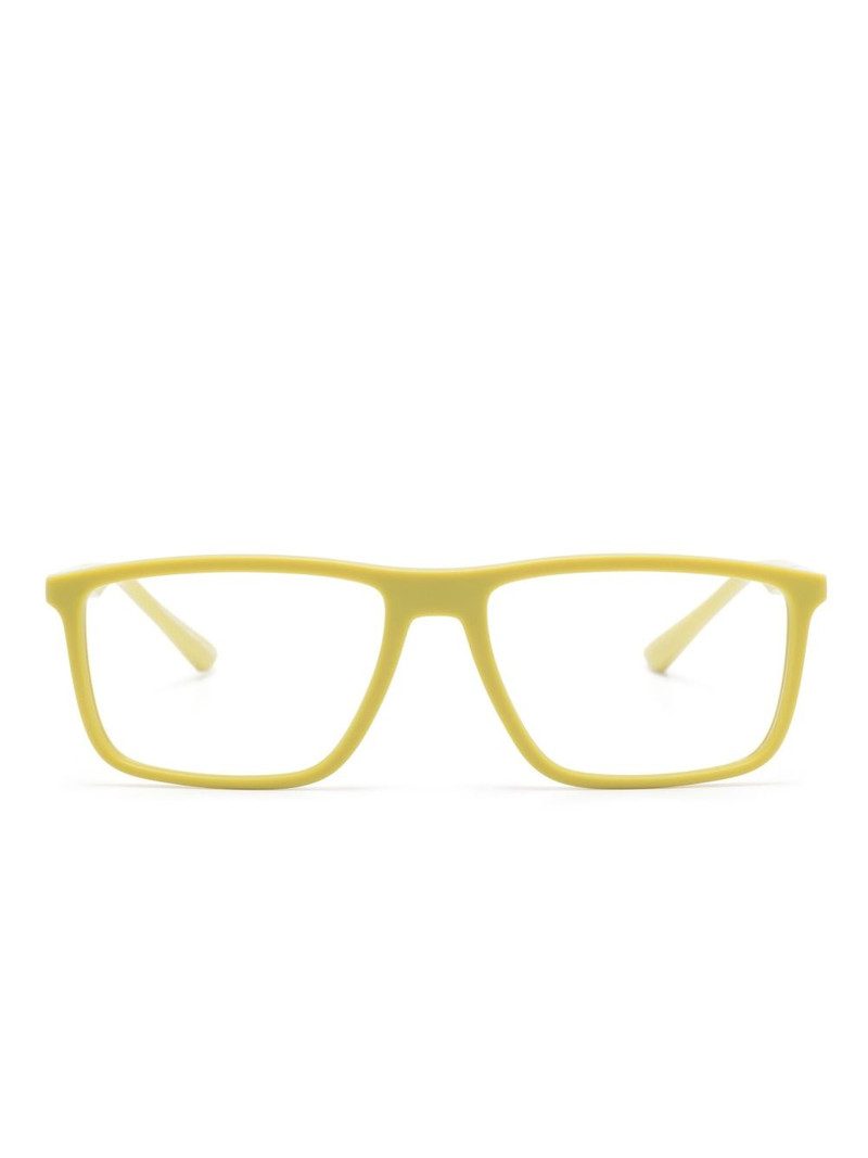 logo-plaque square-frame glasses 1