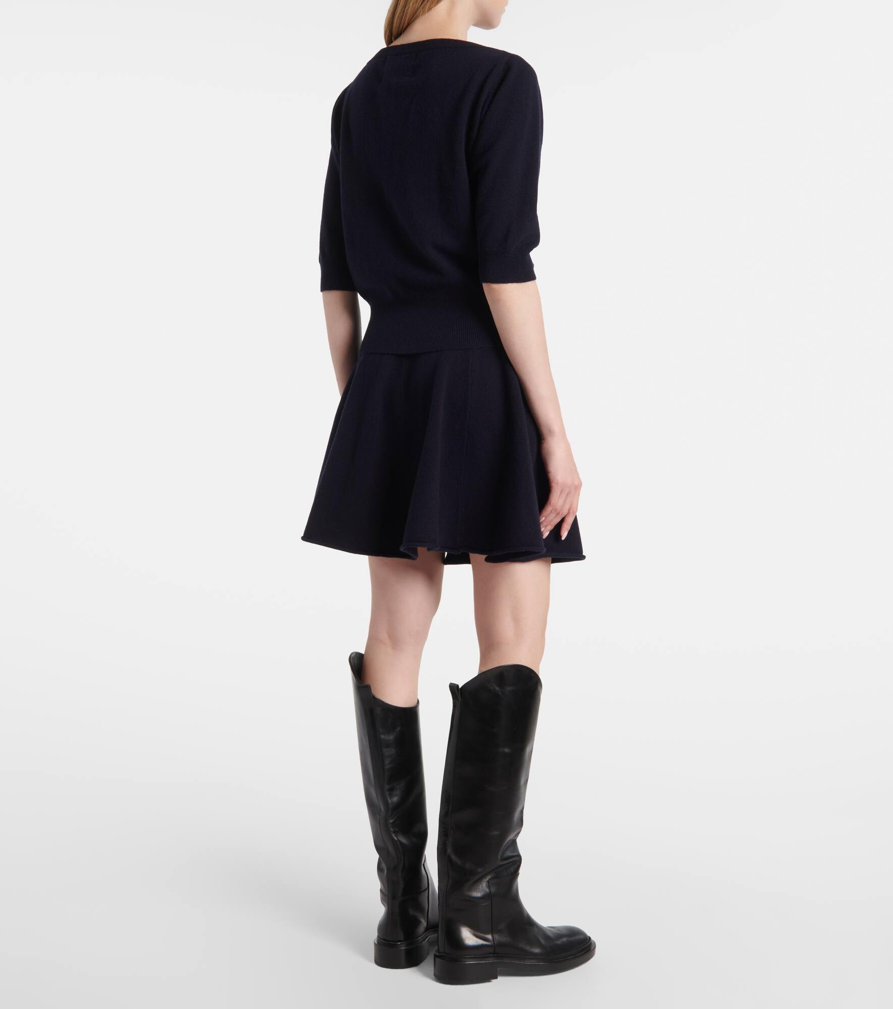 Girl cashmere-blend miniskirt - 3