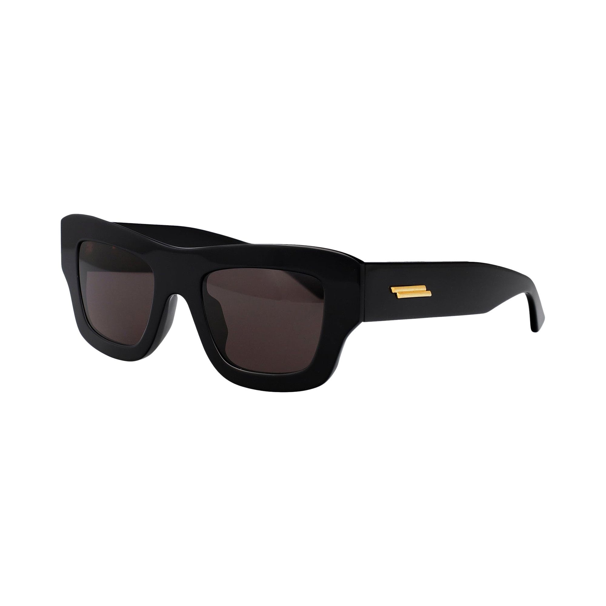 Bottega Veneta Ultrathin Squared Sunglasses 'Black/Grey' - 3