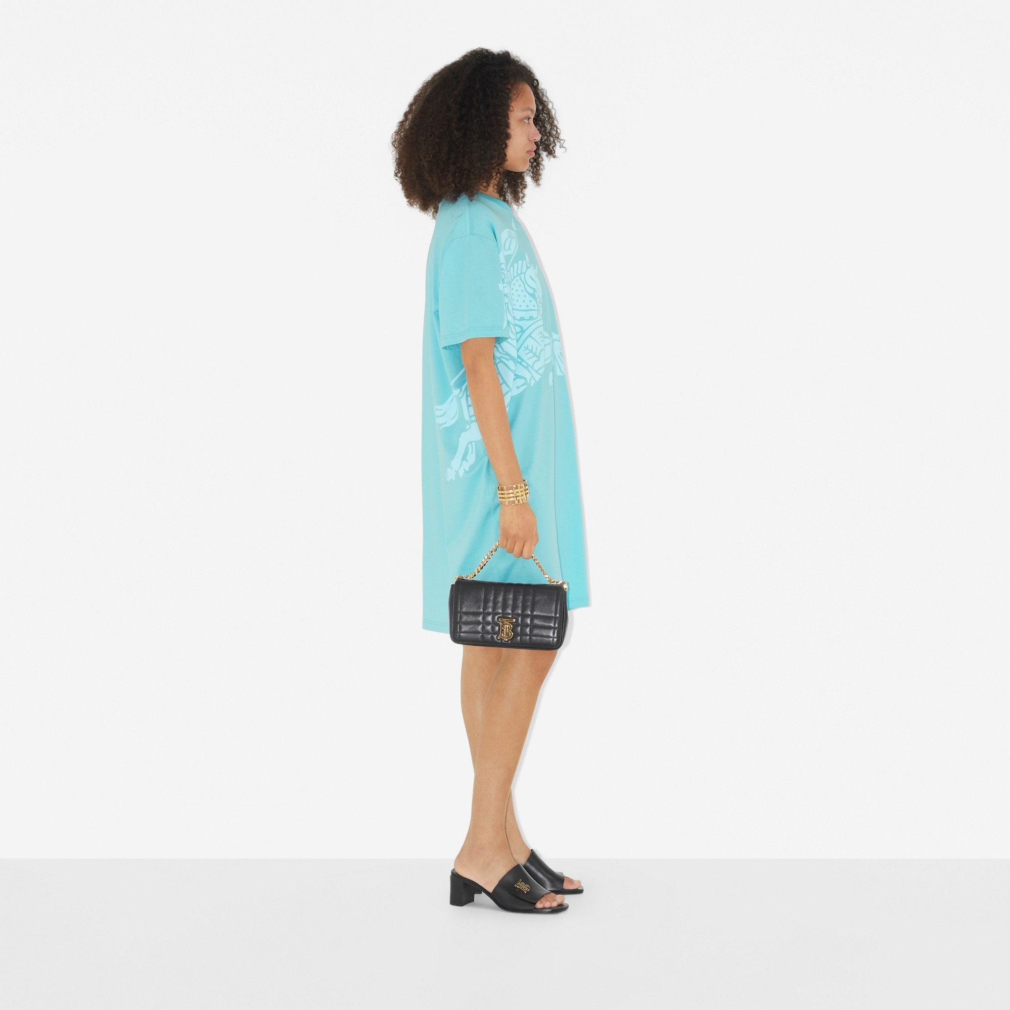 EKD Print Cotton T-shirt Dress - 3