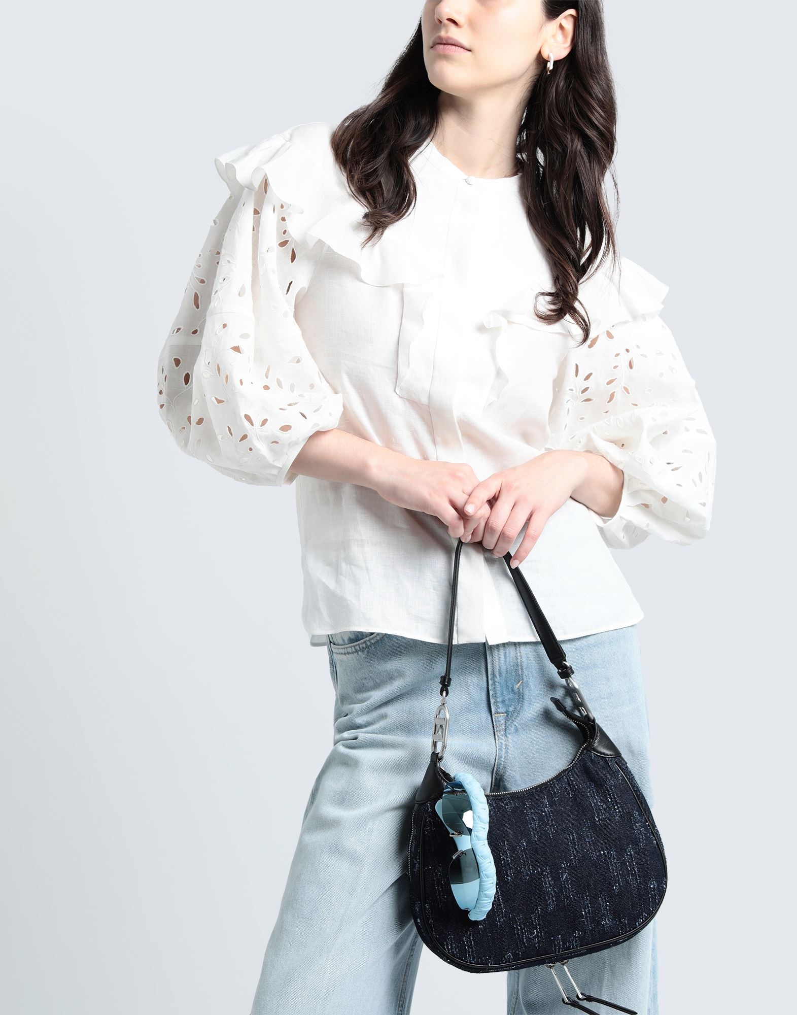 White Women's Linen Shirt - 4