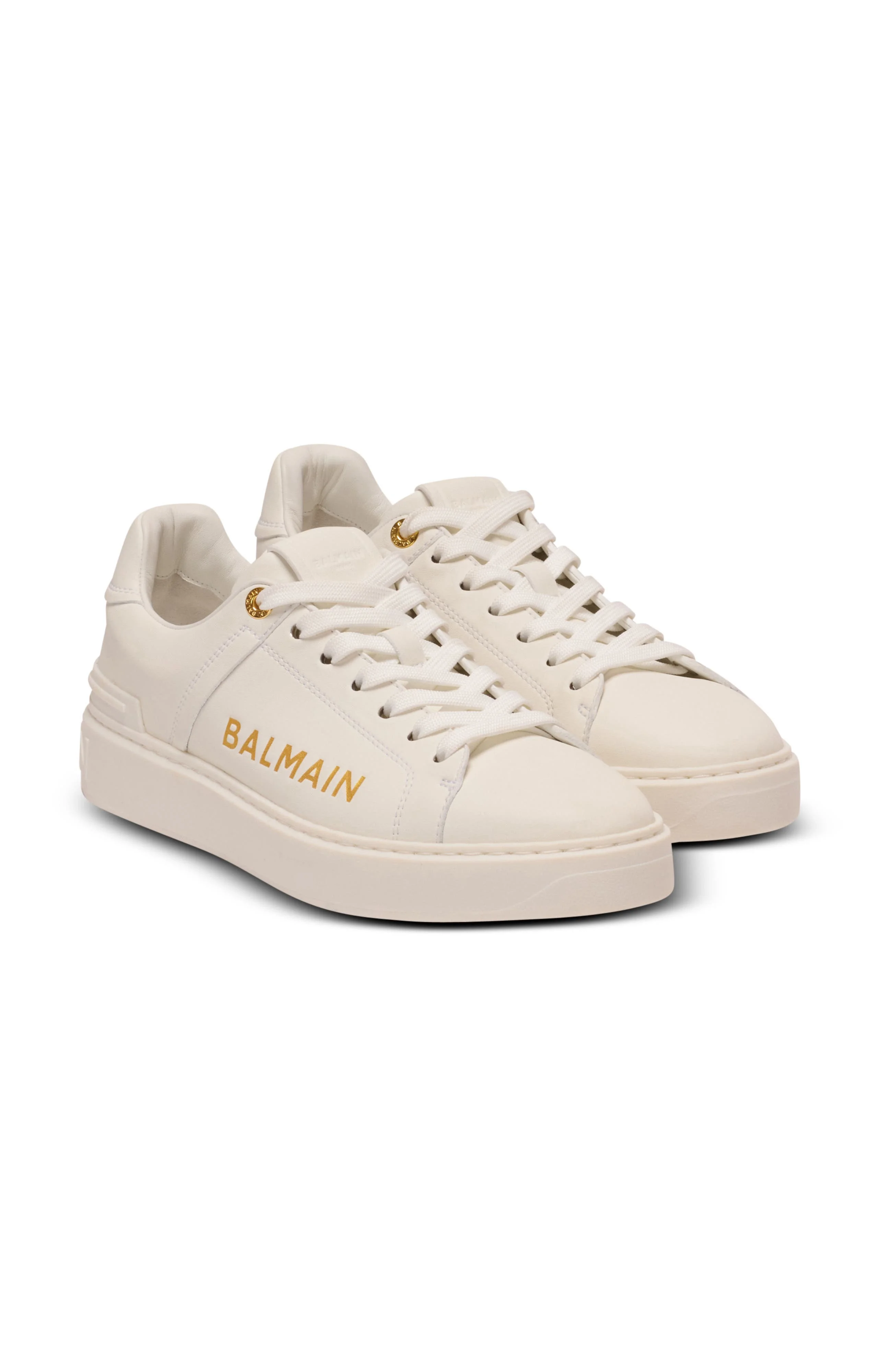 Balmain B-Court printed calfskin trainers in White at Nordstrom - 1