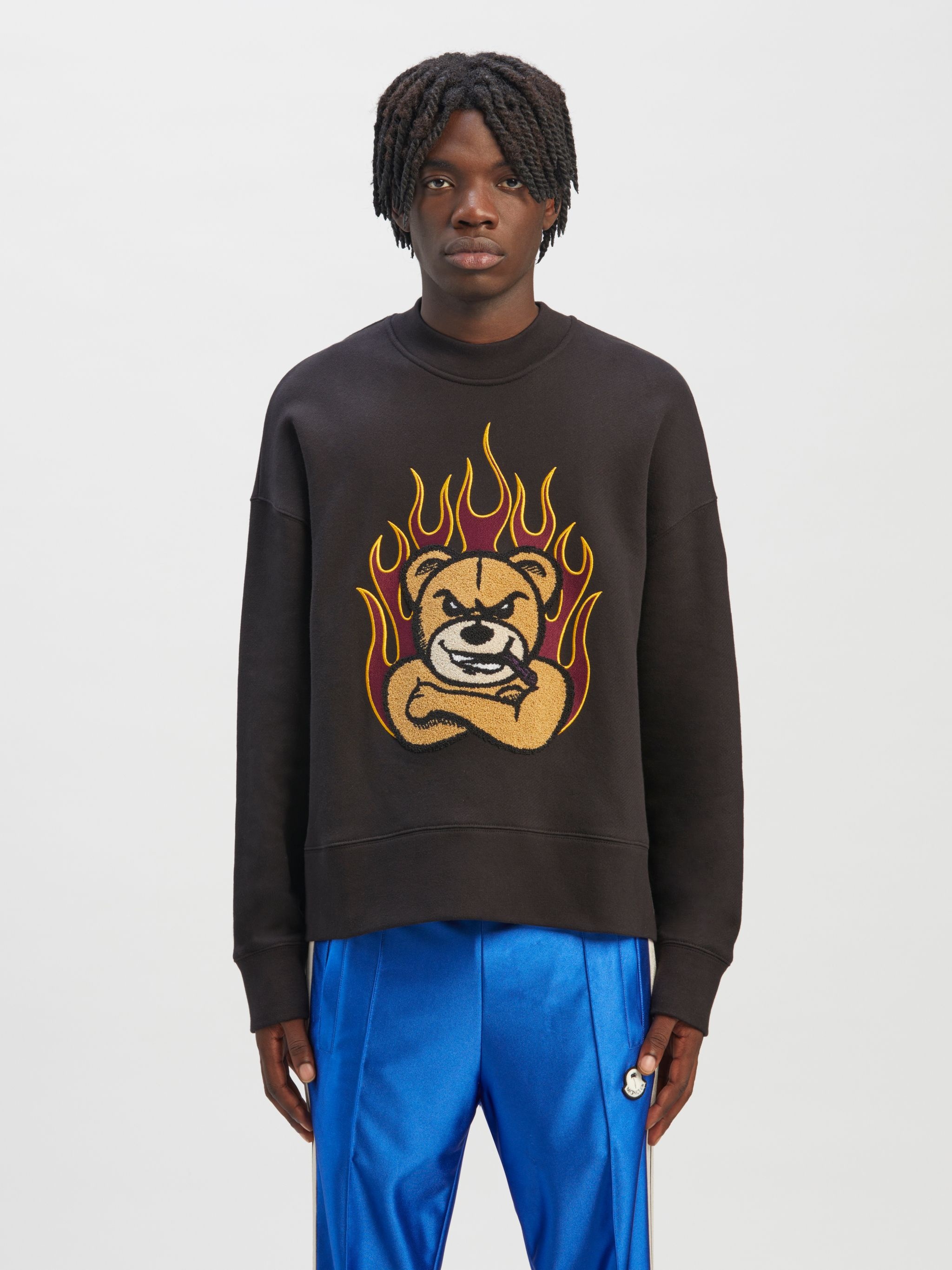 8 MONCLER PALM ANGELS SWEATSHIRT WITH BEAR - 4