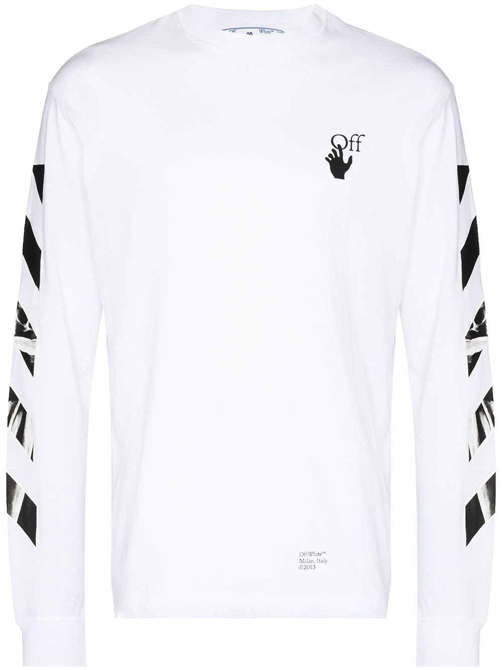 OFF CARAV ARROW SKATE LS TEE WHT - 1