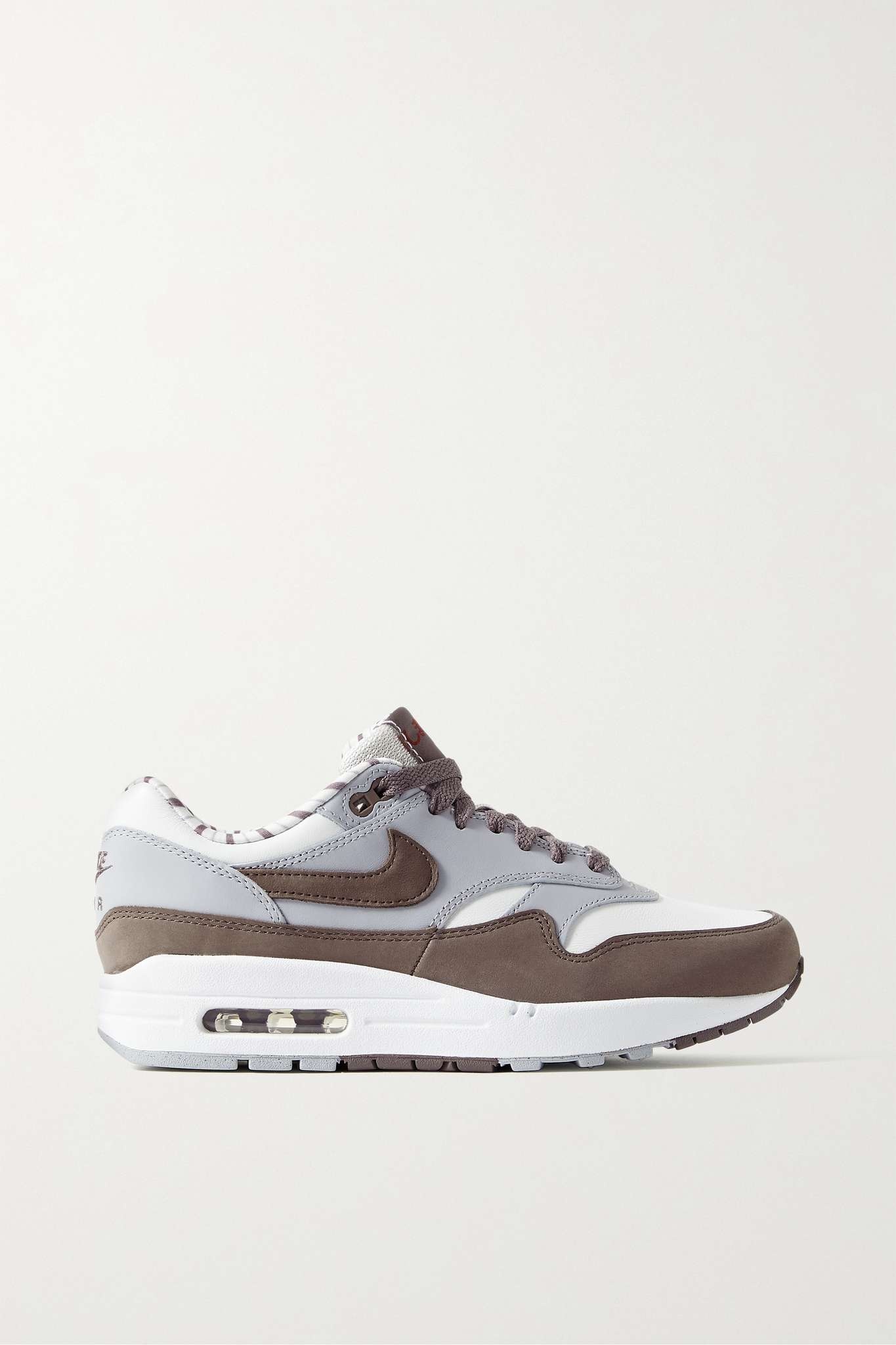 Air Max 1 Shima Shima suede-trimmed leather sneakers - 1