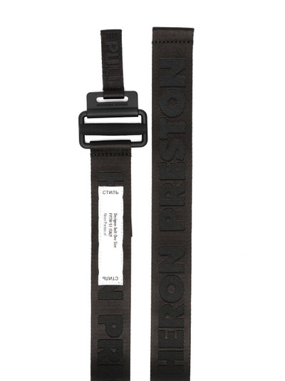 Heron Preston logo-patch buckled belt outlook