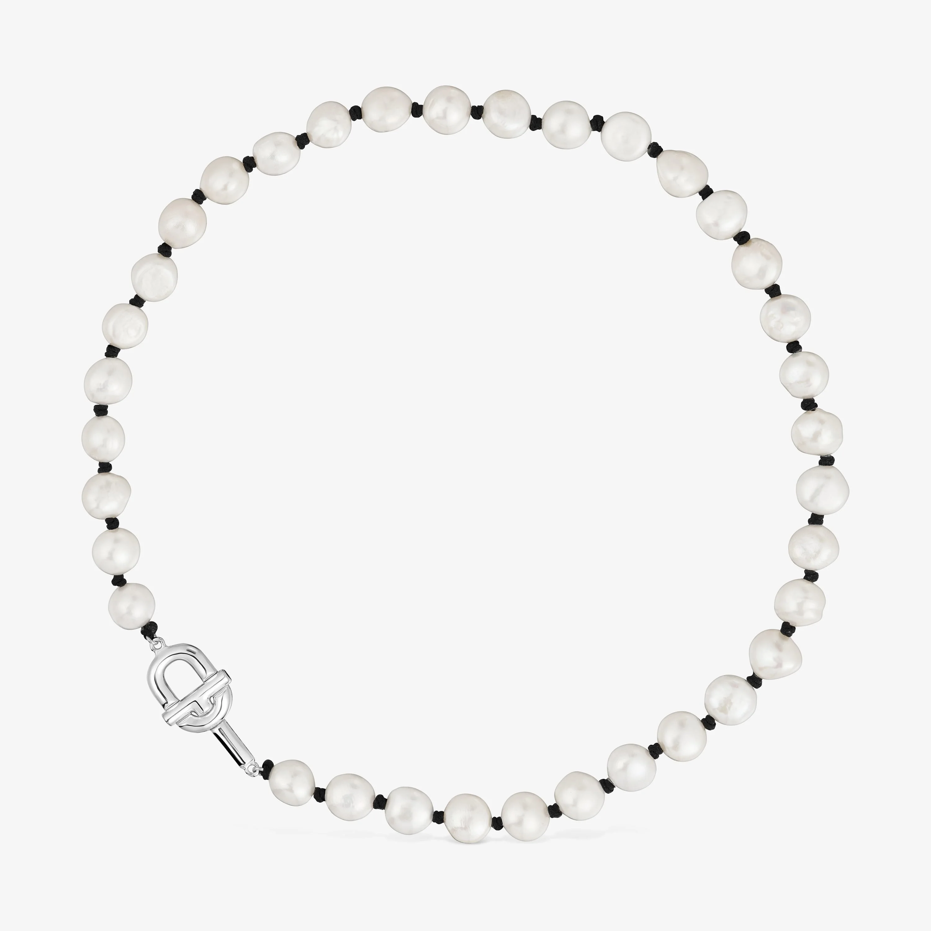 44 cm black nylon Necklace with cultured pearls TOUS MANIFESTO - 1
