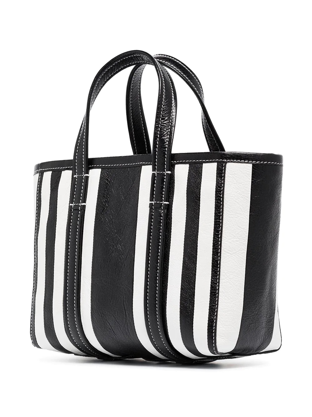 small Barbes East-West striped shopper tote - 3