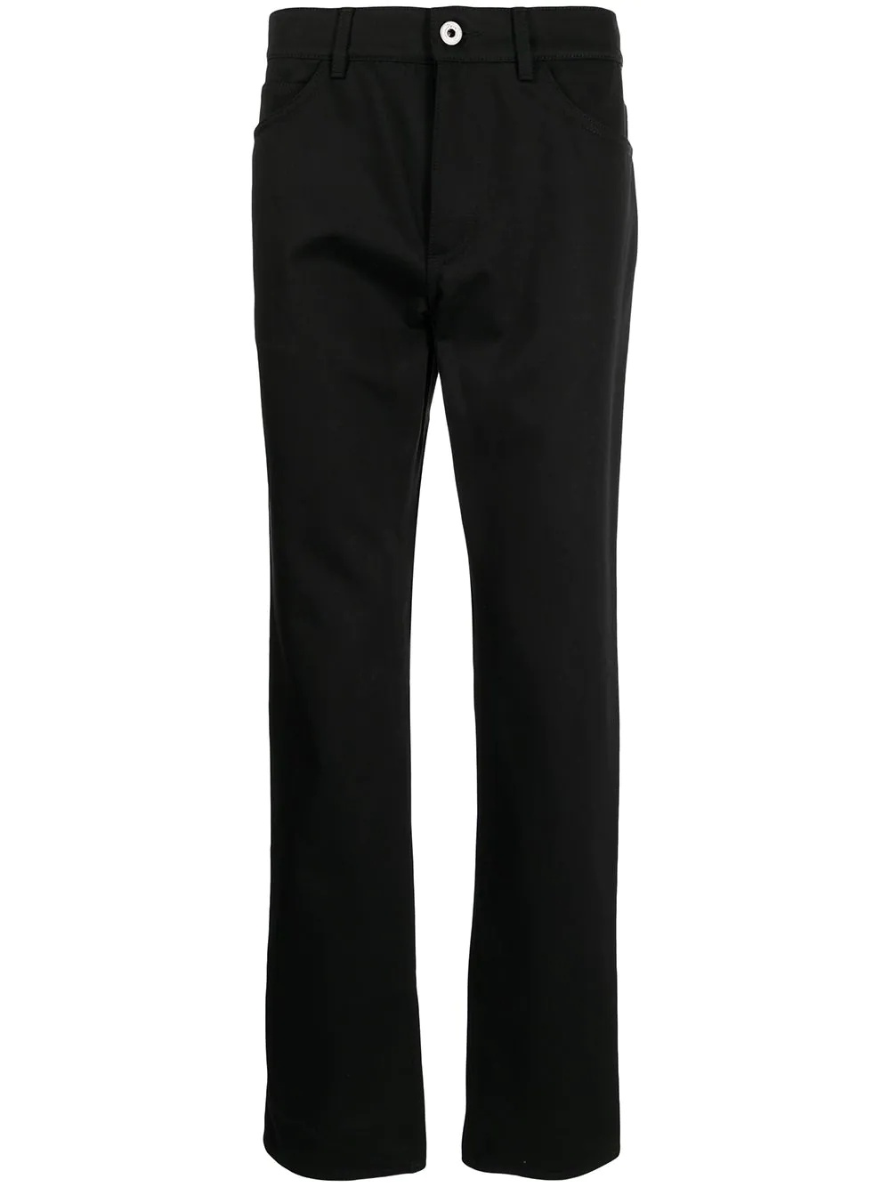 Gabardine cotton trousers - 1