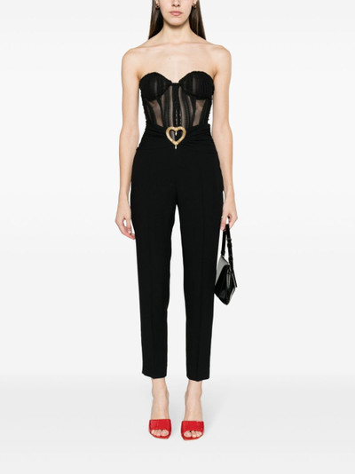 Moschino heart cut-out tailored trousers outlook
