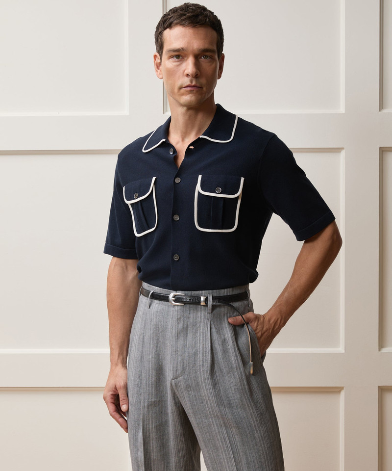 TODD SNYDER Wynwood Sweater Polo outlook