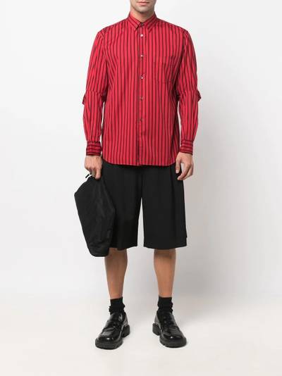 Comme des Garçons SHIRT striped cotton shirt outlook