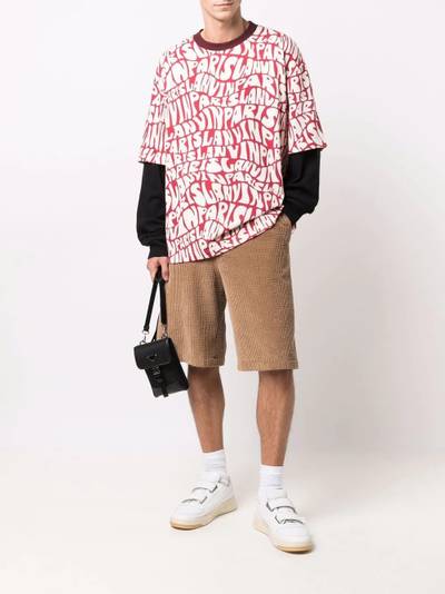 Lanvin logo pattern layered T-shirt outlook