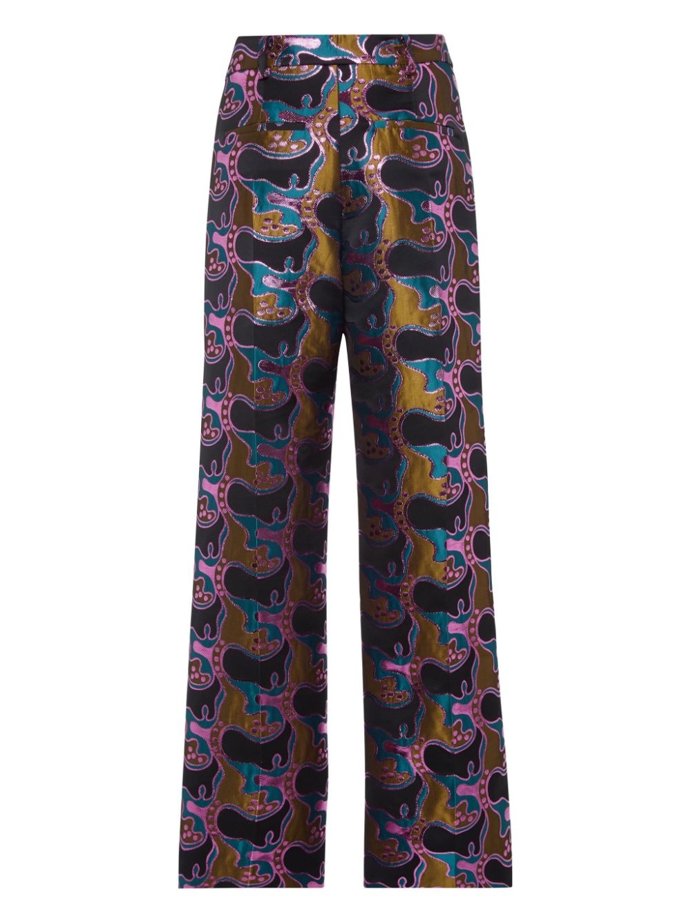 La Comasca patterned-jacquard trousers - 5