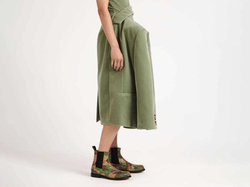 WOMENS STRUCTURED DRESS IN ARTICHOKE 7