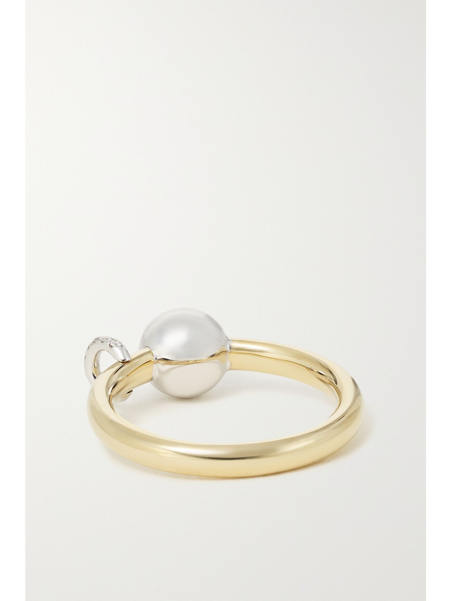 18-karat yellow and white gold diamond ring Gold - 3