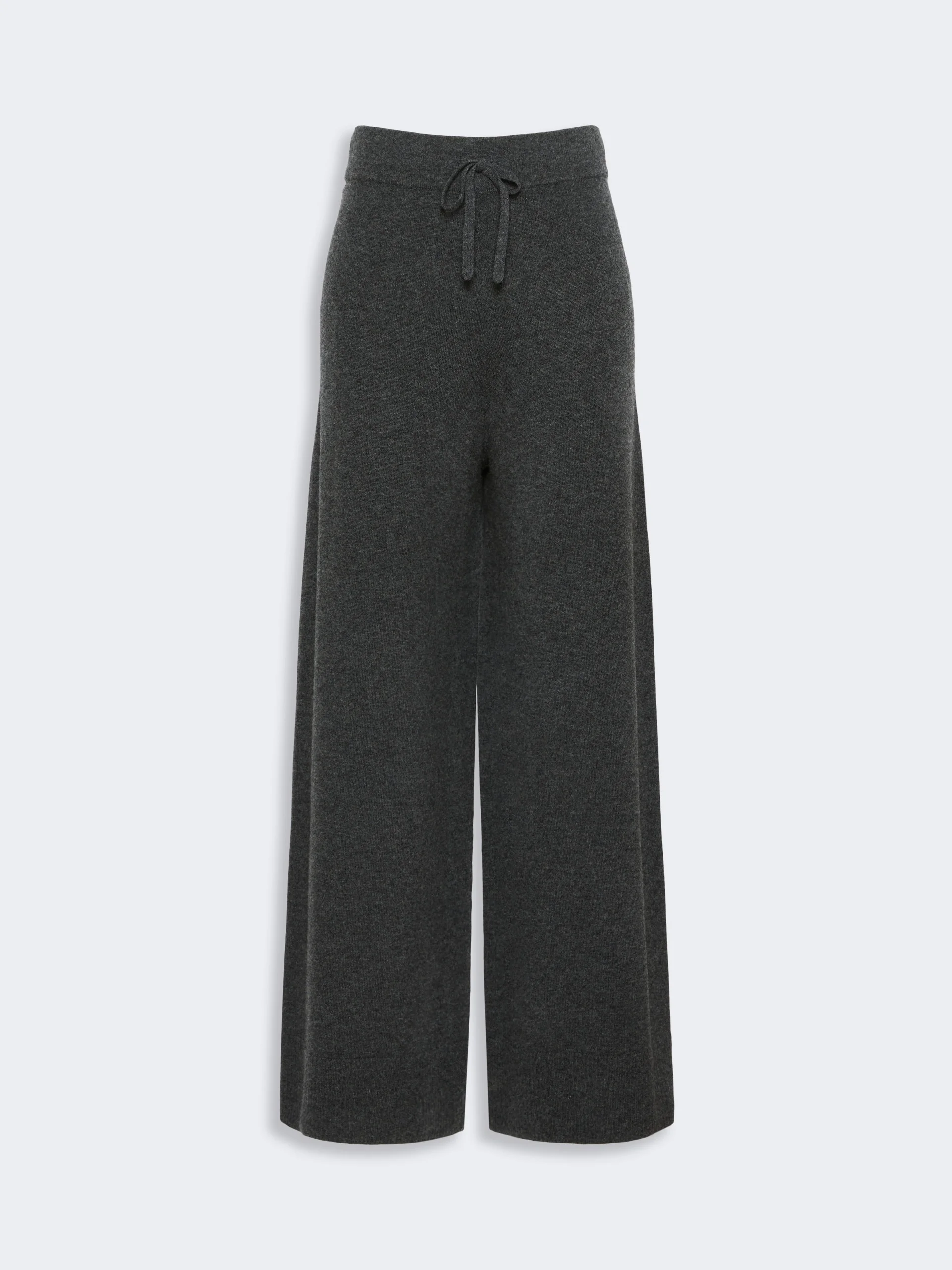 ZINCO Wool and cashmere yarn trousers - DARK GREY - 1