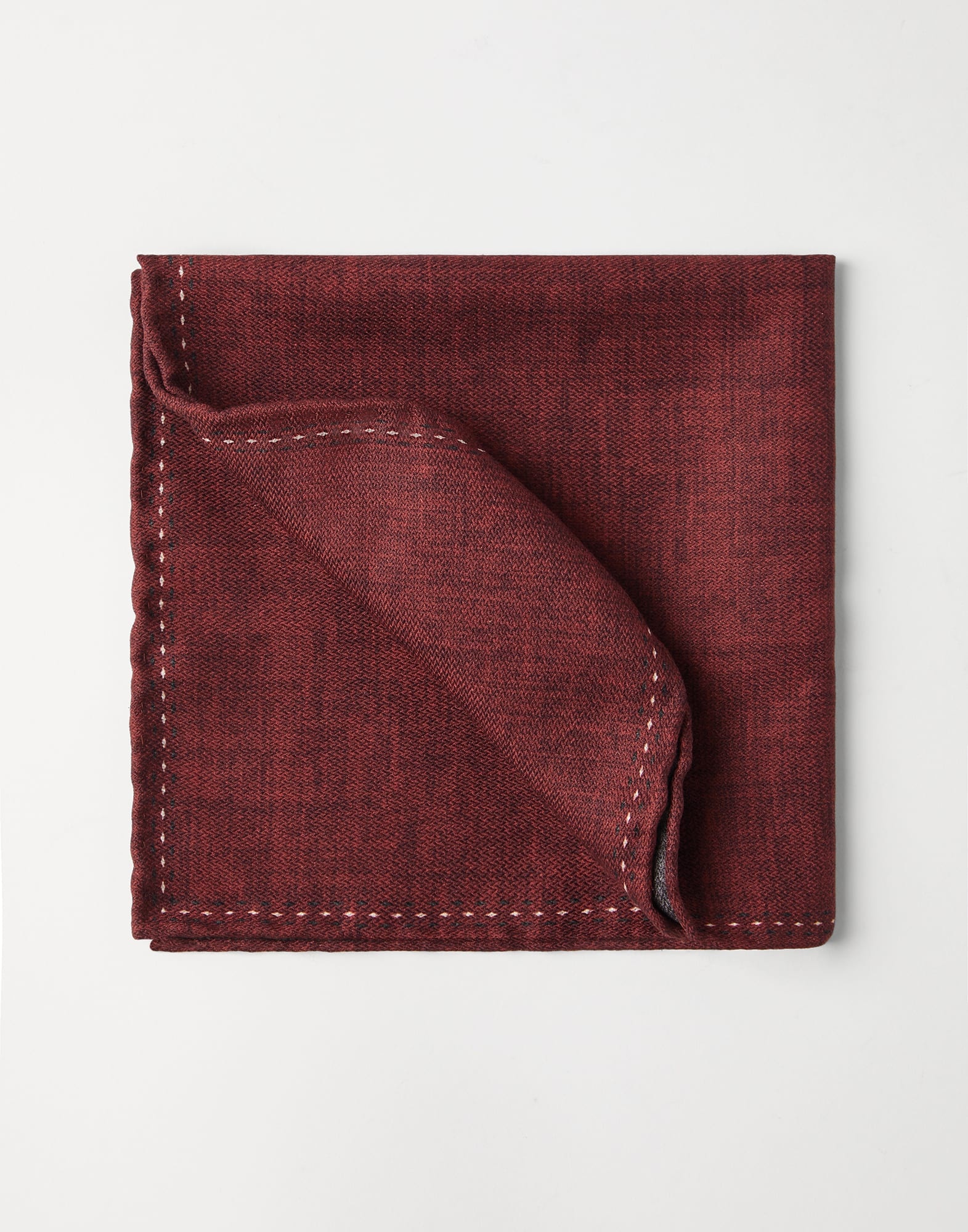 Silk pocket square with logo - 1
