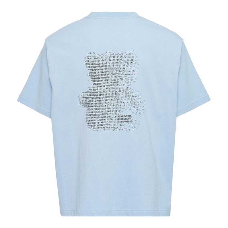 We11done Light Beige Coding Teddy T-Shirt outlook