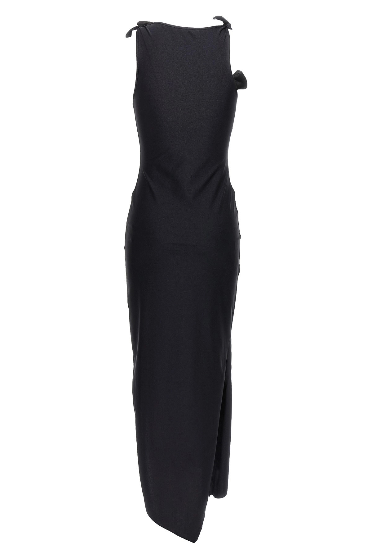 'Asymmetric flower' long dress - 3
