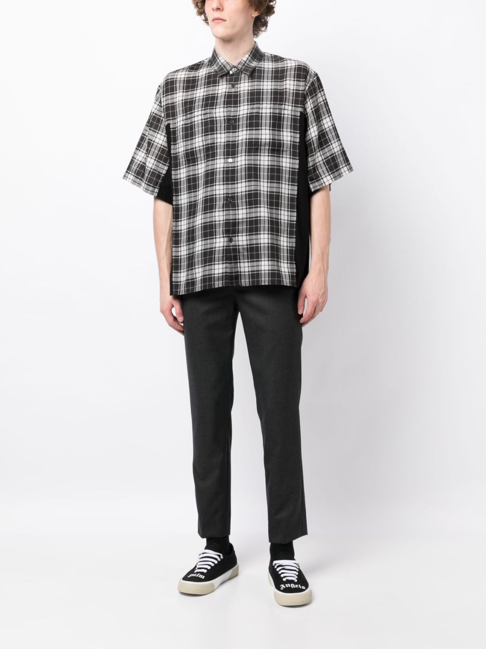 multi-pocket slim-cut trousers - 4