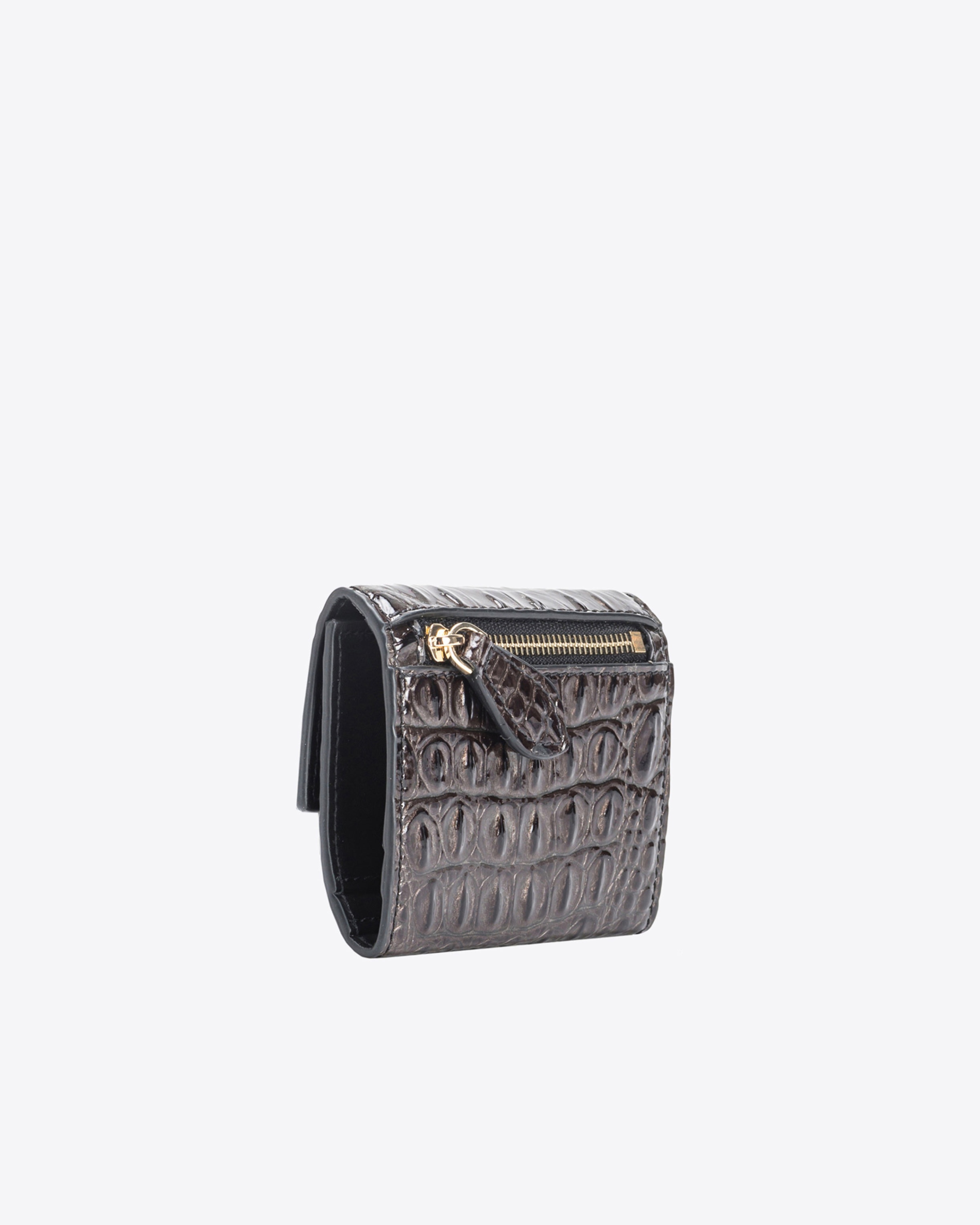 PINKO GALLERIA CROC-PRINT SMALL WALLET - 2