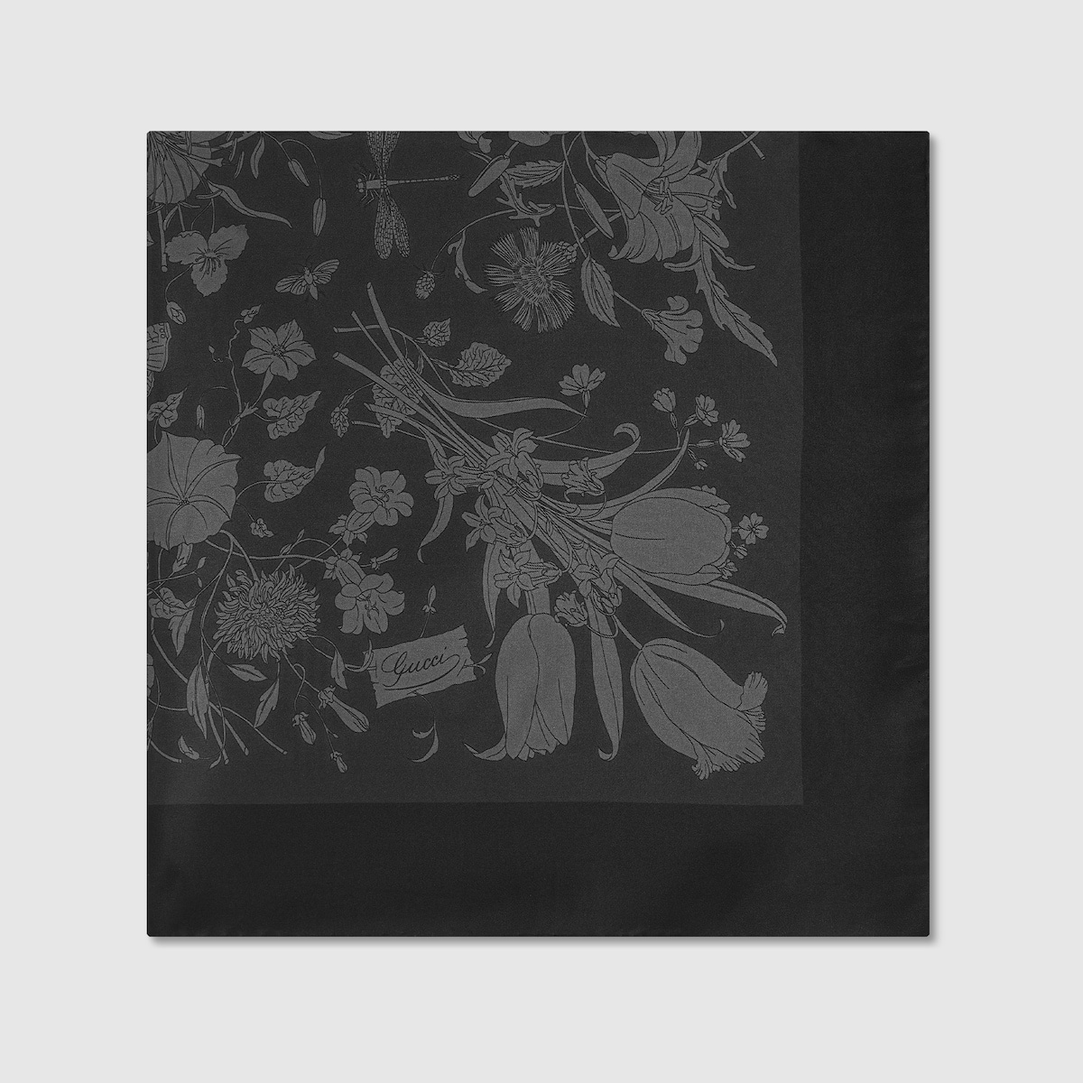 Printed silk twill carré - 2