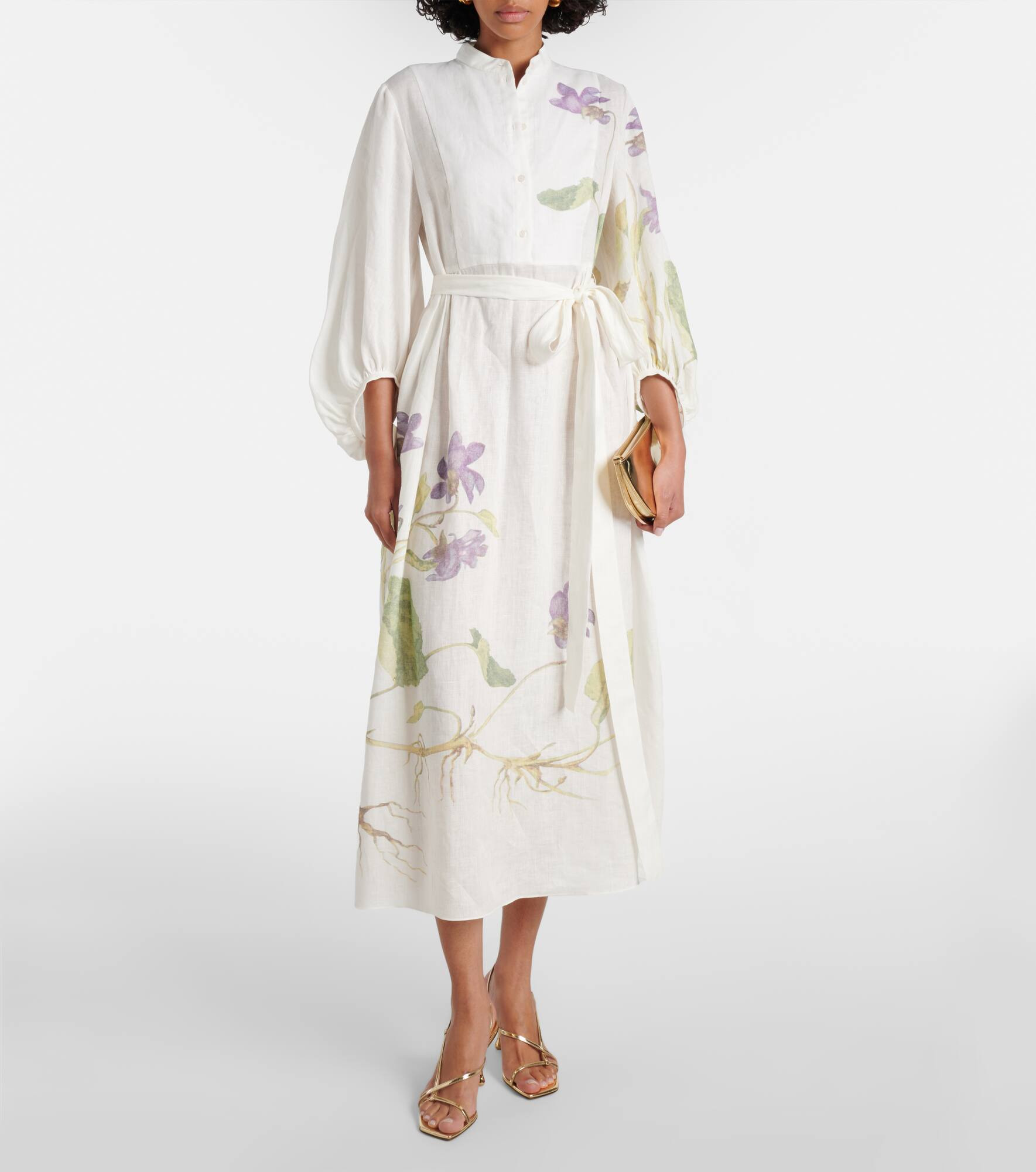 Linen wrap dress - 2
