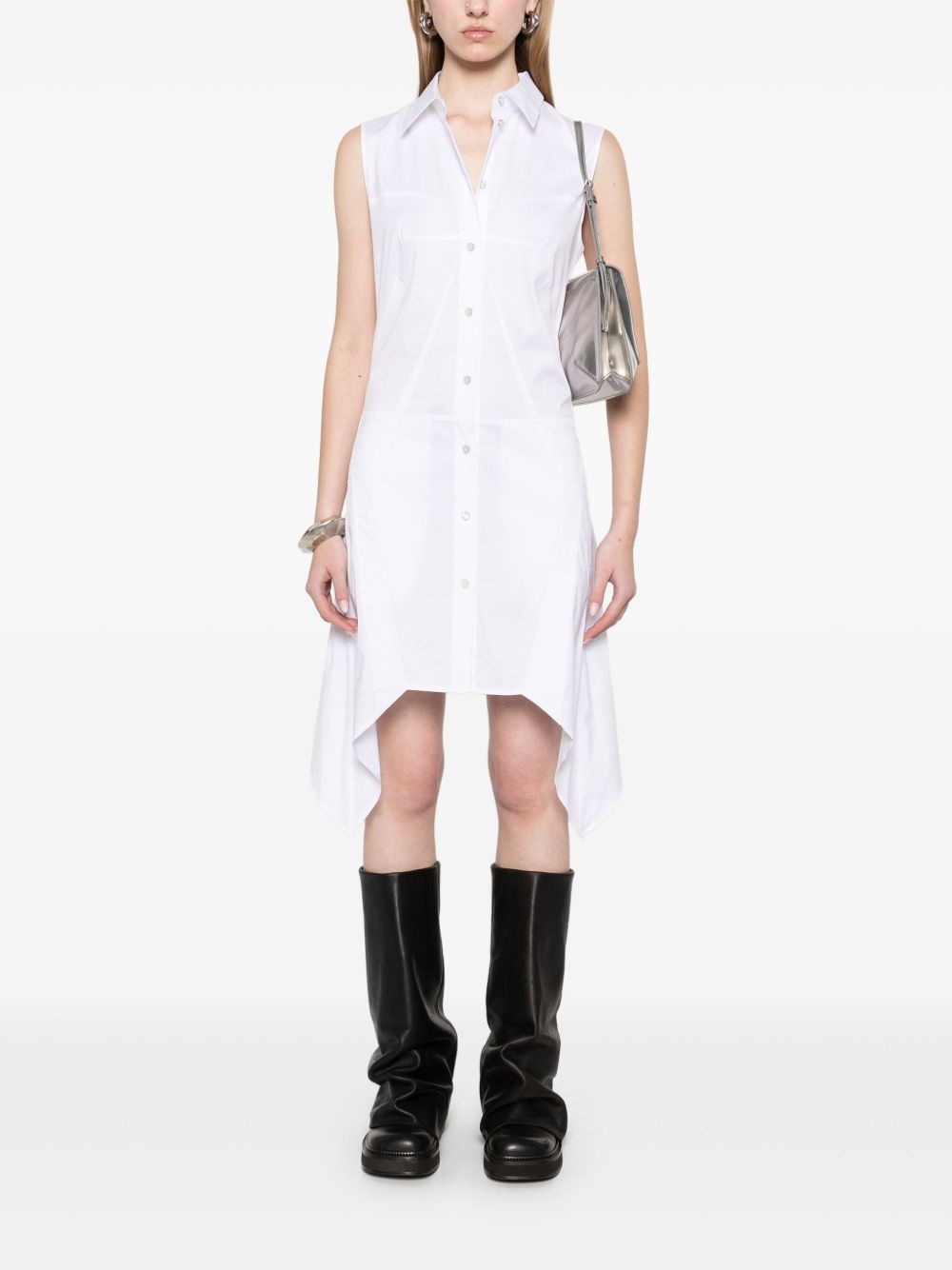 bustier-detail sleeveless mini dress - 2