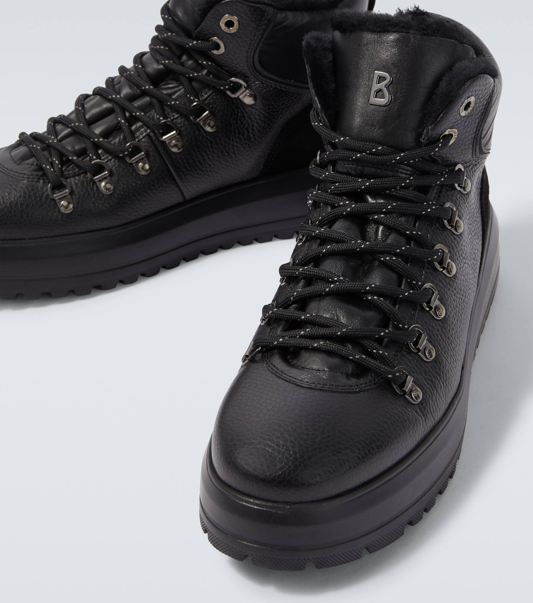 Antwerp leather high-top sneakers - 3