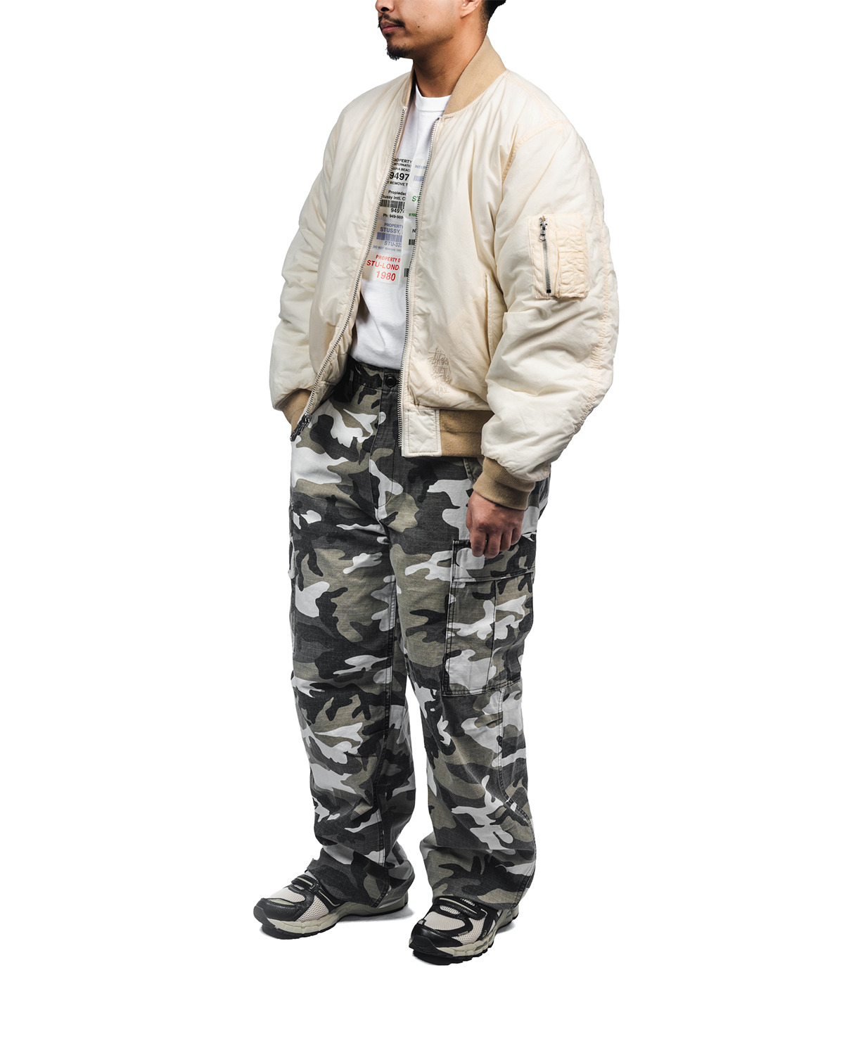 Quilted Bomber Waxed Cream - 2
