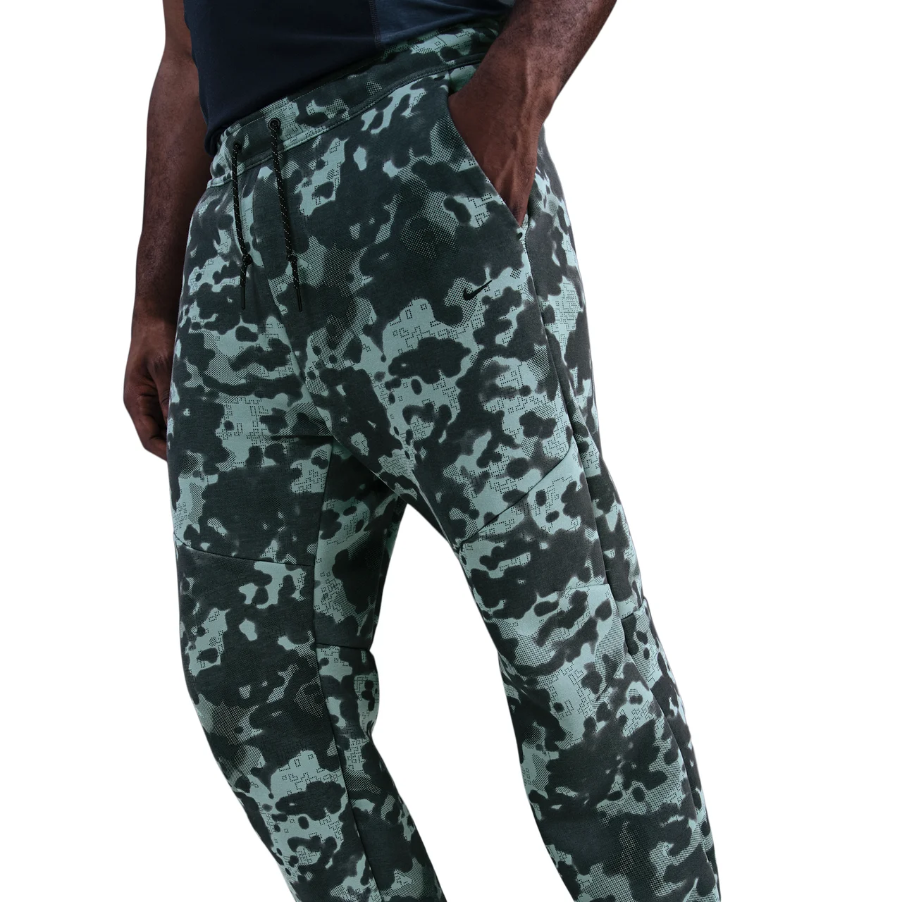 Nike Mens Nike Tech Fleece Open Hem Camo Pant - 1