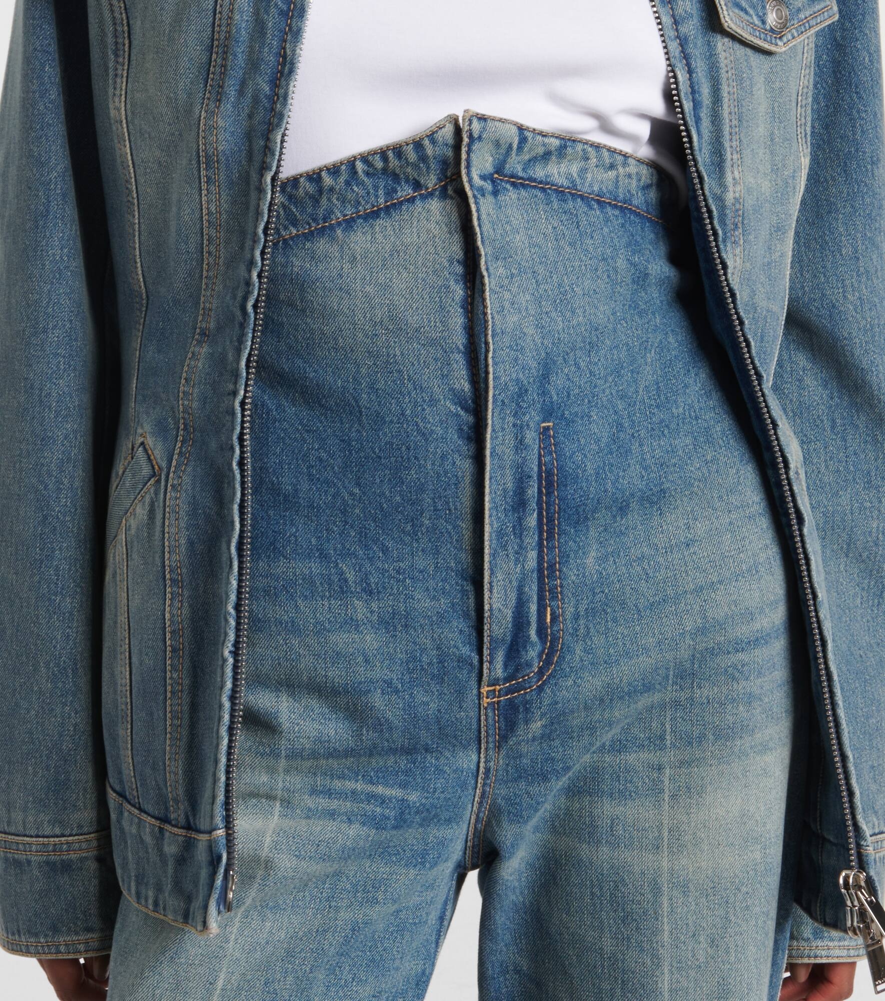 Faded high-rise bootcut jeans - 4